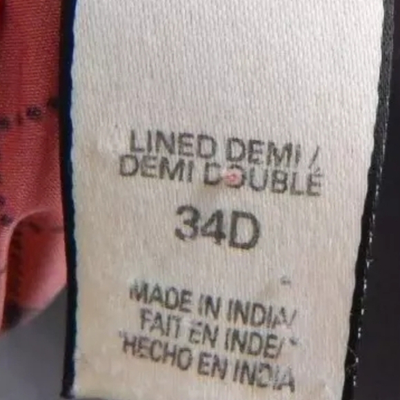 Victoria's Secret Lined Demi Bra Plaid - Picture 4 of 4